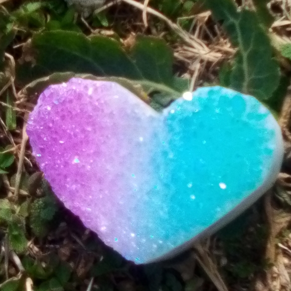 Other - Large Angel Aura Rainbow Quartz Cluster heart 💜💙